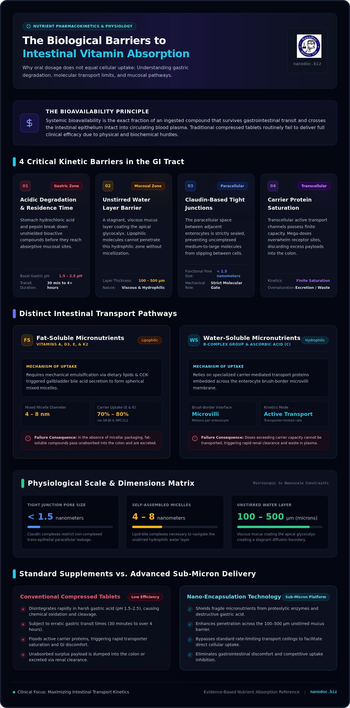 Enhancing Gut Absorption of Vitamins: A Clinical Guide to Bioavailability — infographic